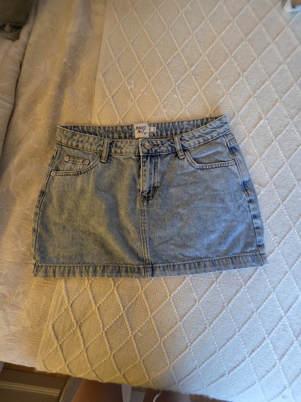 Princess Polly Light Blue Denim Mini Skirt